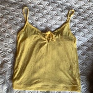 Yellow tank top with bow